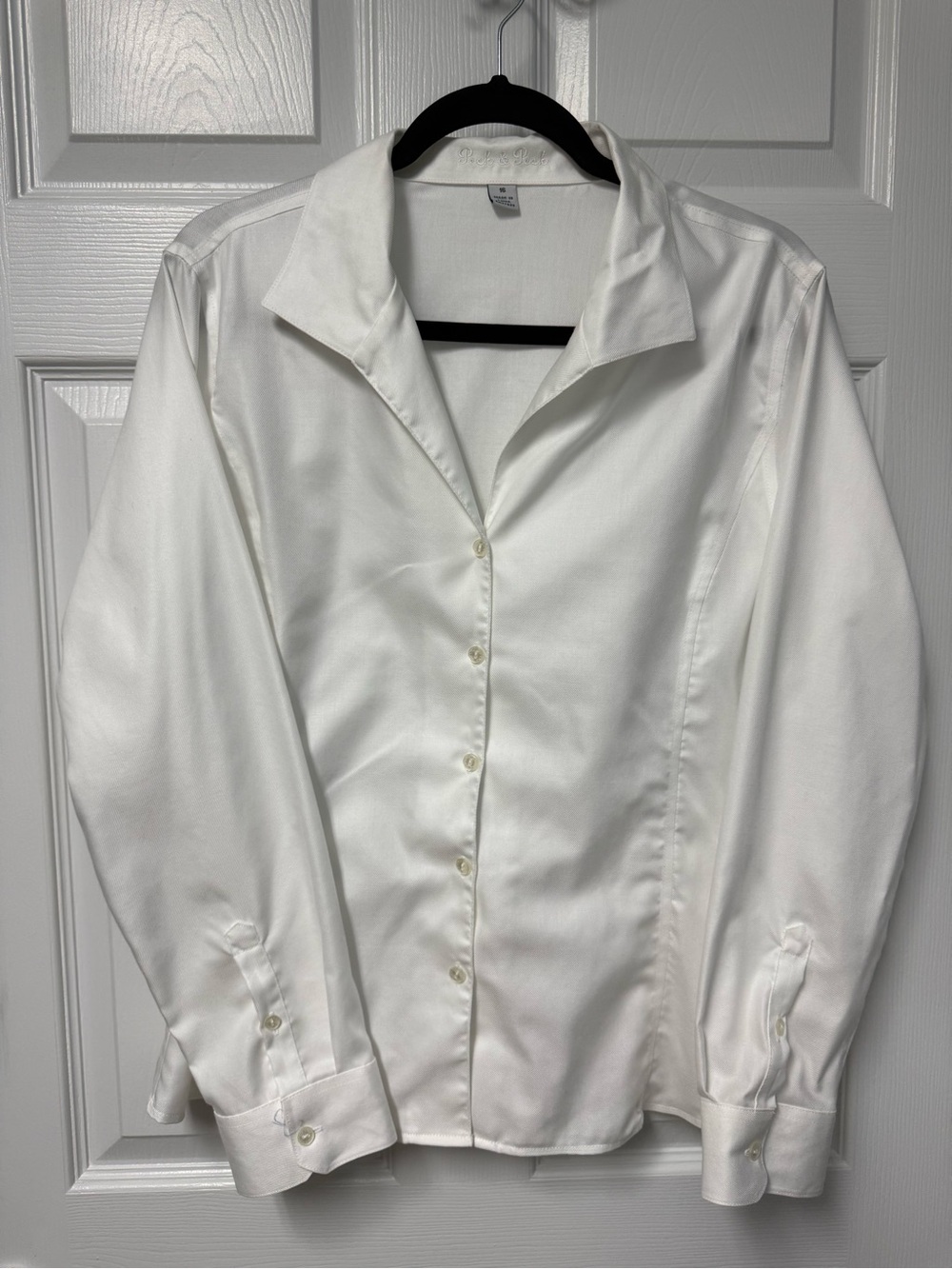 Peck & Peck White Button-Down Blouse